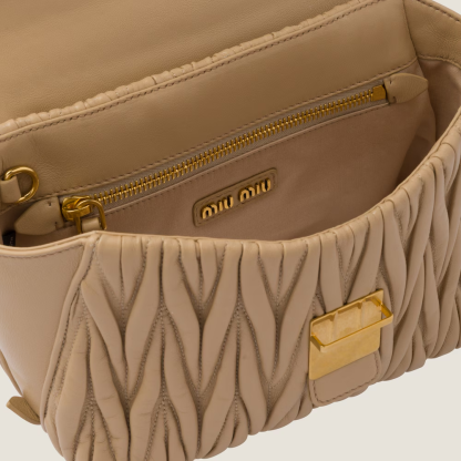 Matelassé nappa leather handbag